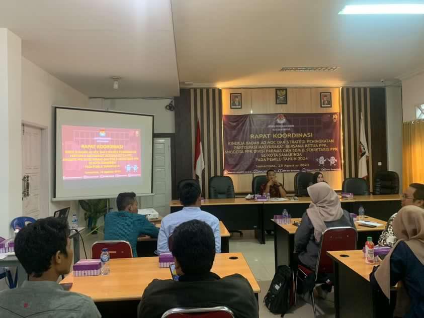 KPU Samarinda Gelar Rapat Koordinasi Membahas Strategi Peningkatan Partisipasi Masyarakat