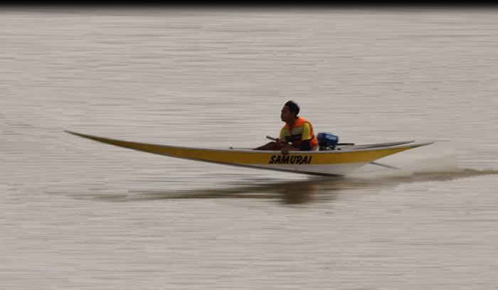Desa Saliki Gelar Festival Balap Perahu Ketinting