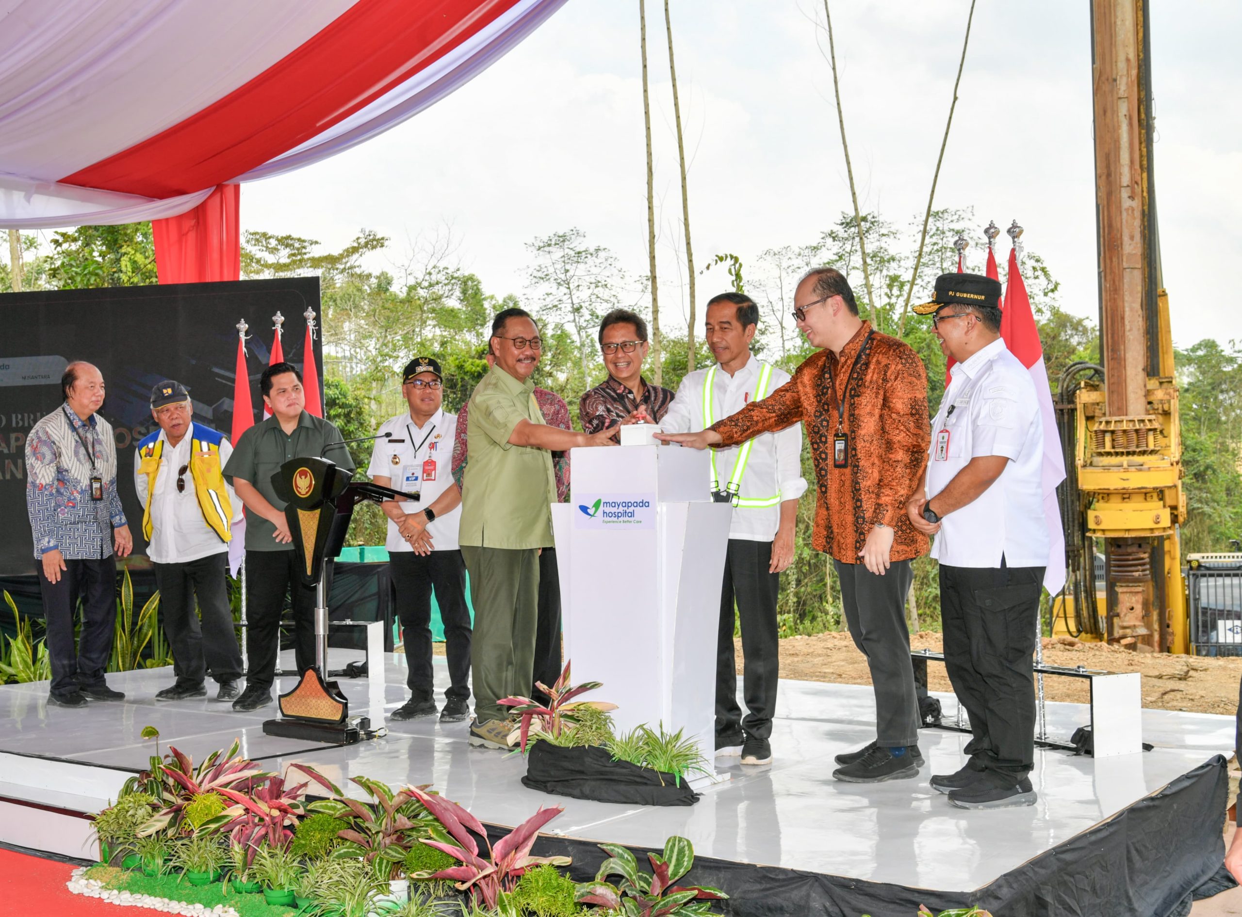 Presiden Joko Widodo Memimpin Dimulainya Pembangunan Green Hospital Mayapada Hospital Nusantara