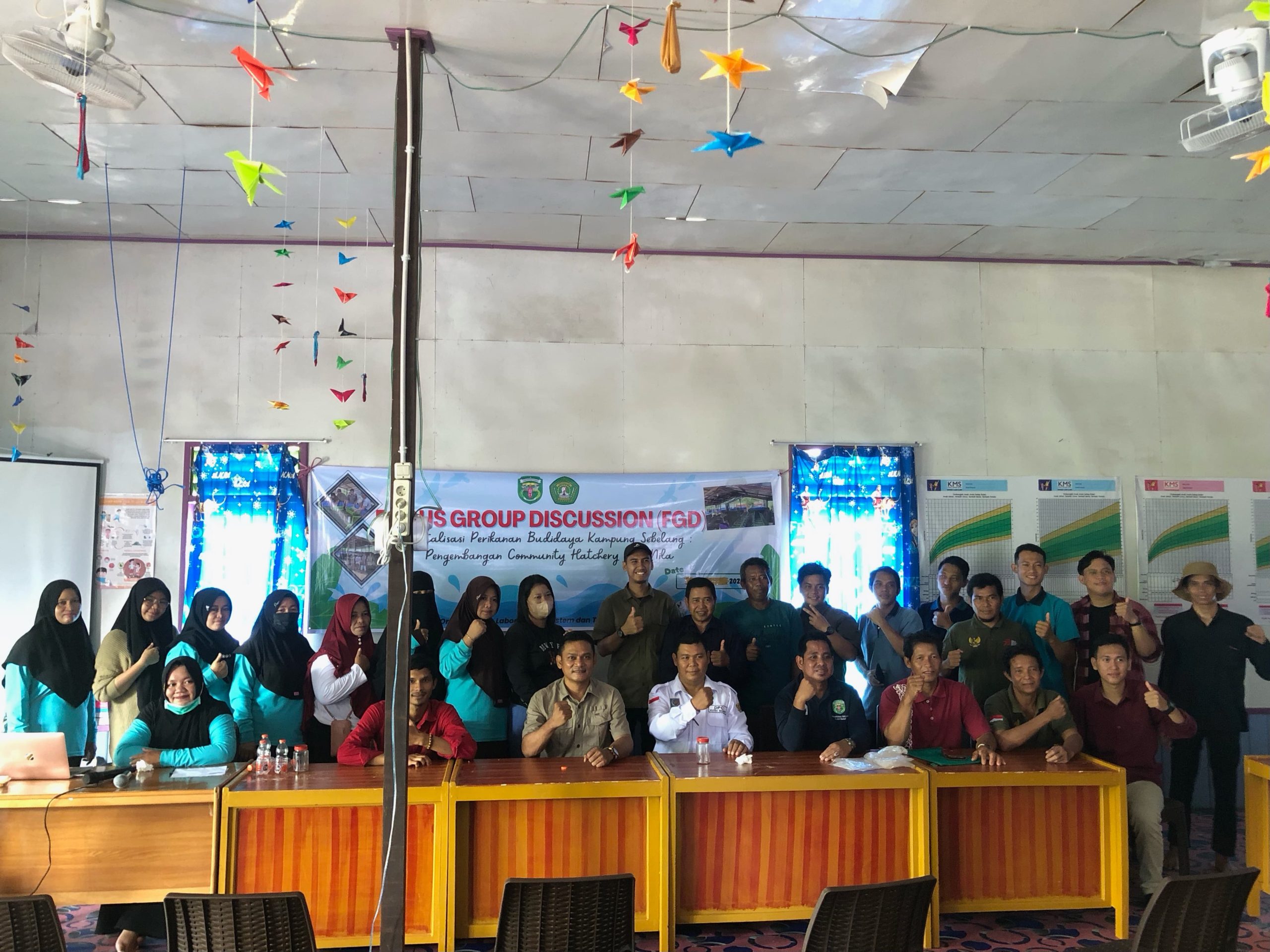 Gelar FGD, Lab Sistek FPIK UNMUL Berikan Pemahaman Terkait Pengembangan Community Hatchery Ikan Nila di Kampung Sebelang