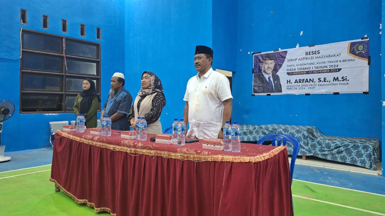 Gelar Reses di Desa Kandungan Jaya, Arfan Siap Perjuangkan di Parlemen