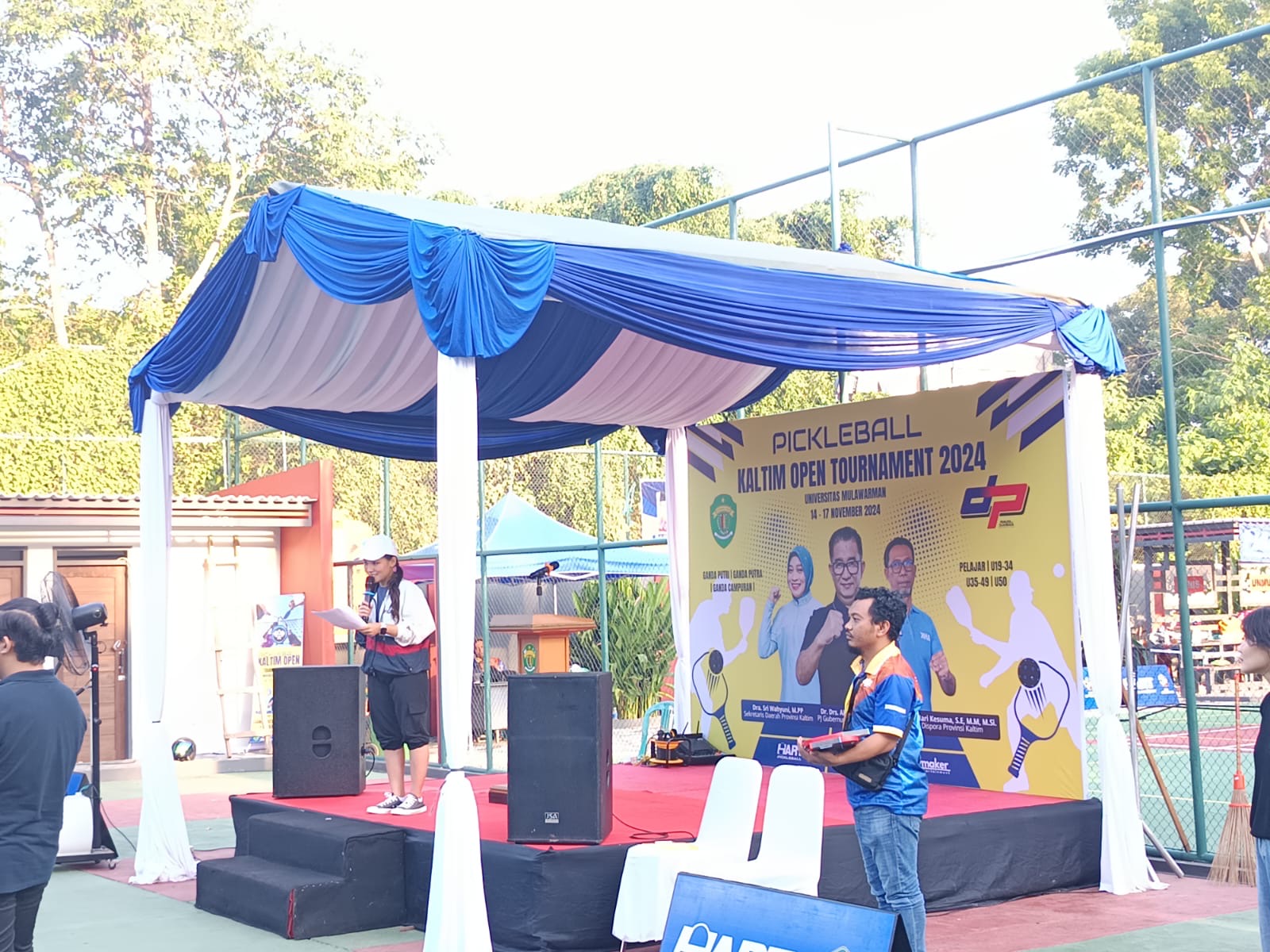 Perhelatan Piala Gubernur Turnamen Pickleball 2024, Hasbar Junjung Sportifitas Dalam Bertanding
