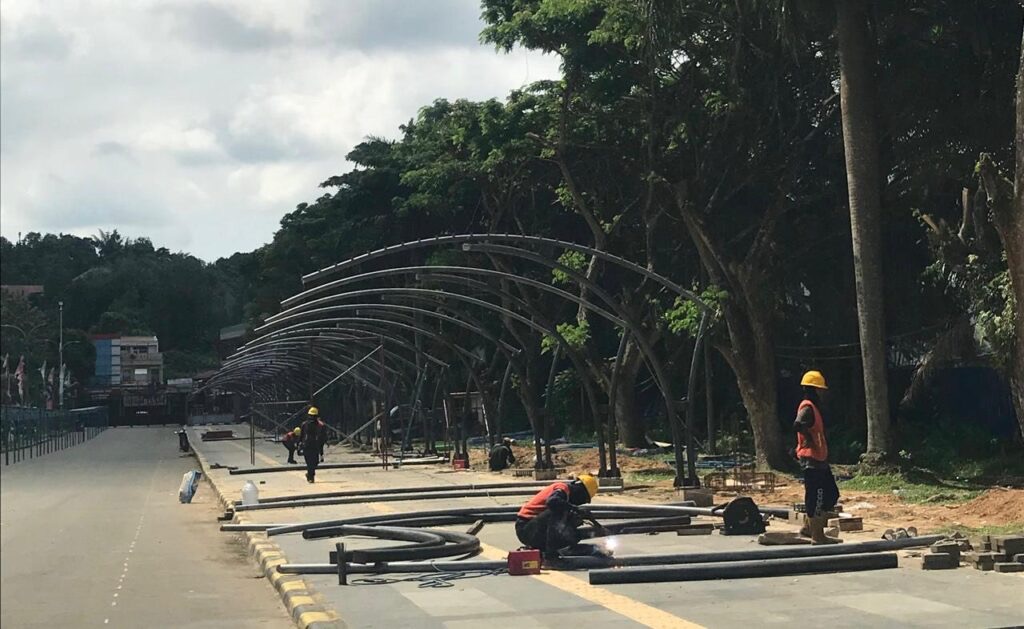 Upaya Peningkatan Fasilitas GOR Kadrie Oening, Akan Ada Kanopi Baru Untuk Pengunjung