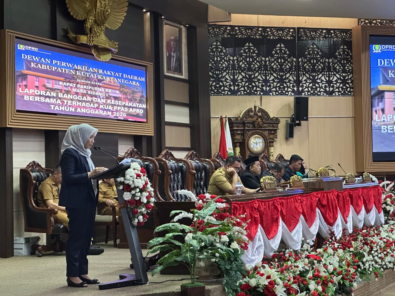 DPRD Kukar Gelar Paripurna Kesepakatan Bersama KUA-PPAS APBD 2026
