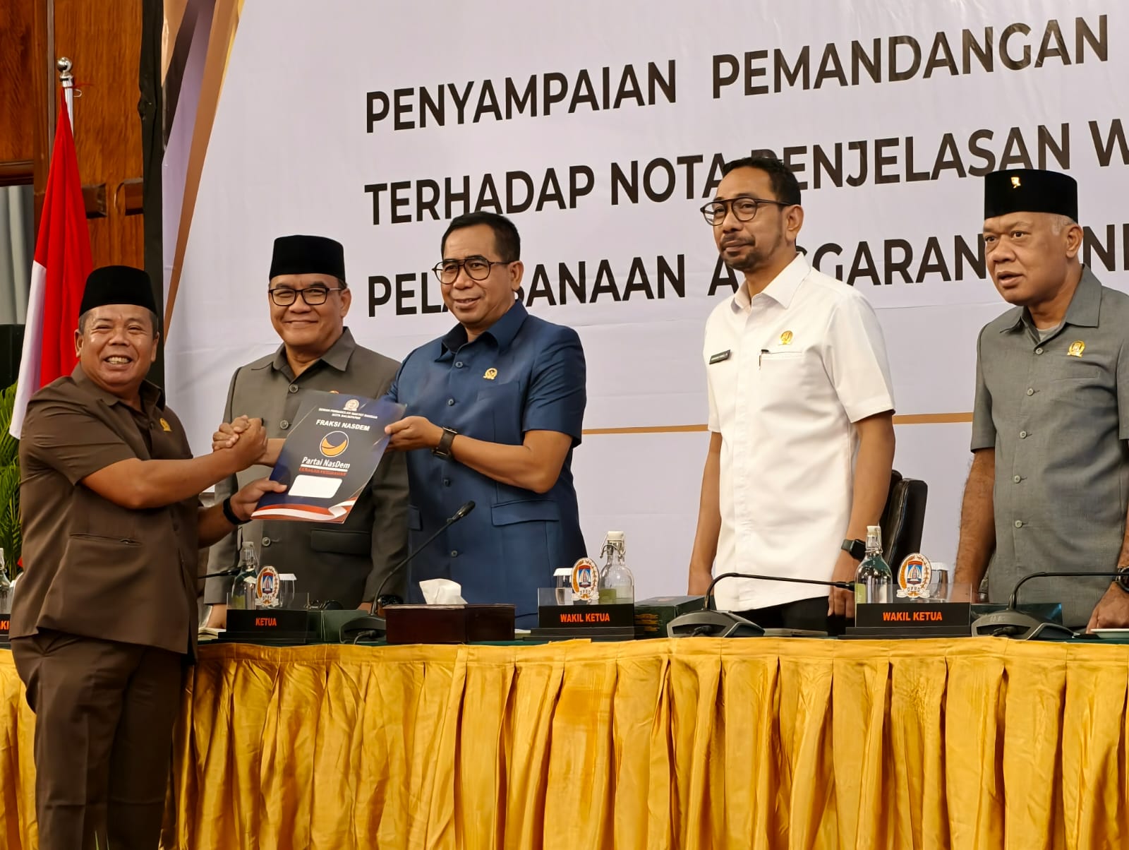 Sampaikan Pemandangan Umum, Fraksi NasDem Kritisi SiLPA APBD 2025 dan Desak Perbaikan Pelayanan PDAM Balikpapan
